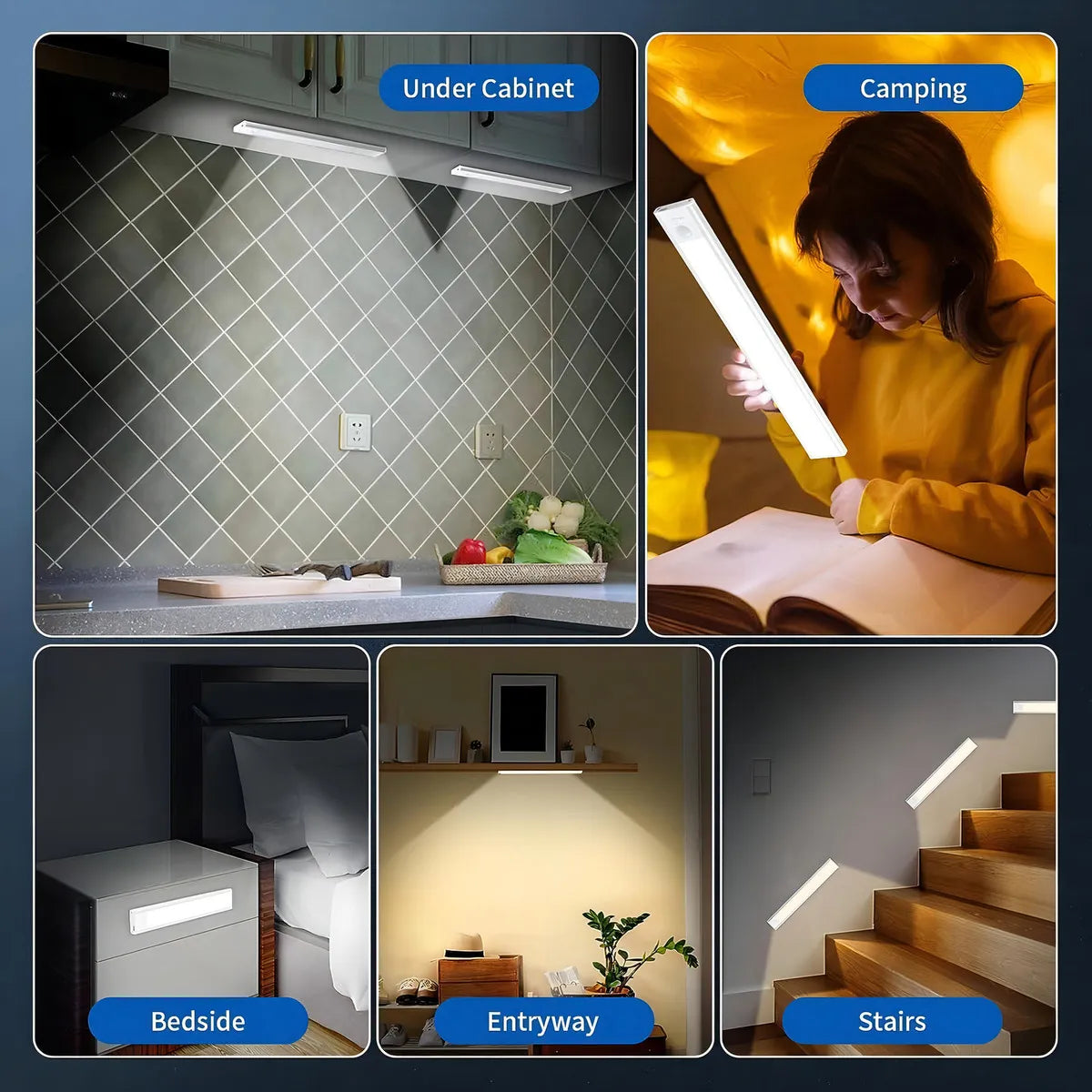 Barra LED Recargable Con Sensor Movimiento - Imagen 9
