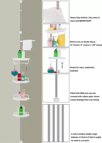 Organizador de Ducha Expandible - Imagen 4