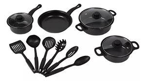 Set de Ollas Antiadherentes de 13 Pcs (Incluye Utensidios de Cocina) - Imagen 5