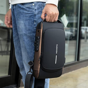 Bolso Oxford Grado Militar Impermeable + Cerradura + Puerto USB