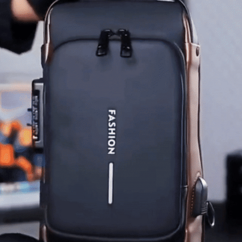 Bolso Oxford Grado Militar Impermeable + Cerradura + Puerto USB - Imagen 9