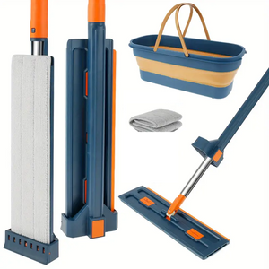 Mopa Plana SpinClean Auto - Exprimible + Balde Plegable + 1 Repuesto de Regalo (copia) - Imagen 6