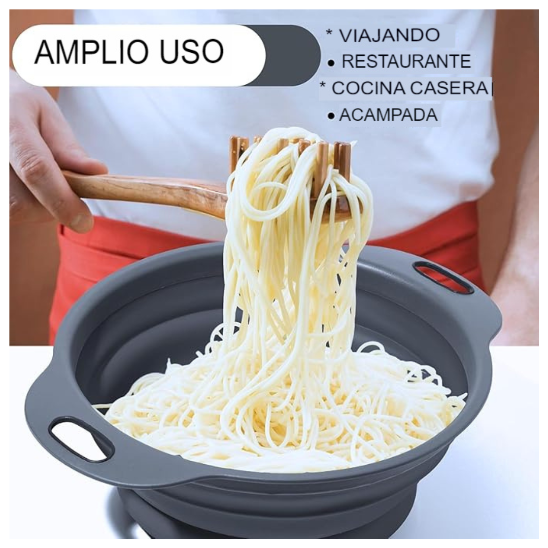 Colador Negro Retractil Con Escurridor Envio Gratis - Imagen 3