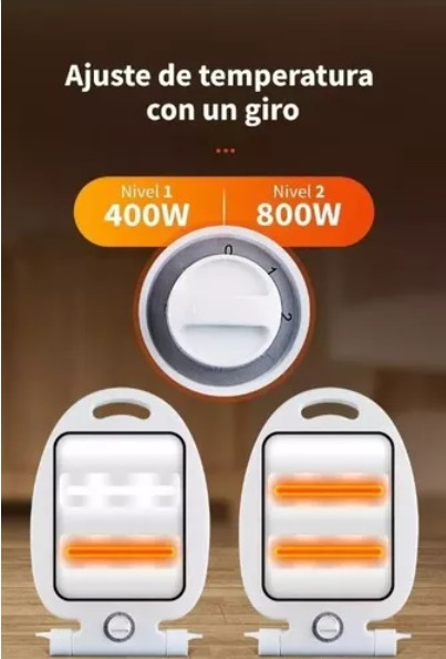 Calefactor Estufa Halogeno 400800w Envio Gratis - Imagen 3
