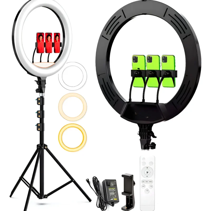 Anillo de Luz con 3 Soportes