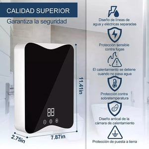 Calentador de Agua + Ducha + Kit de Instalación
