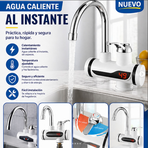 Grifo Calentador de Agua Eléctrico Instantáneo