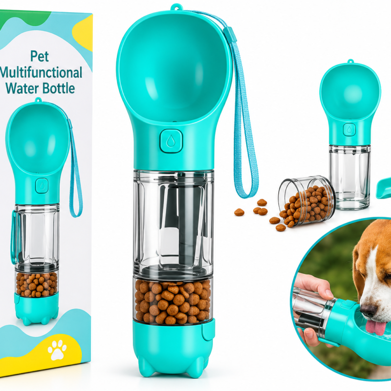 Botella De Agua Para Mascota 4 En1 Envio Gratis  en la RM
