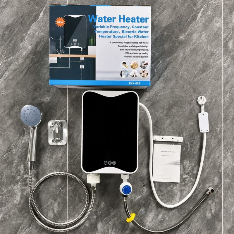 Calentador de Agua + Ducha + Kit de Instalación