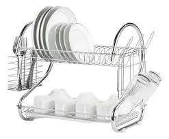 Escurridor De Platos 2 Niveles de Acero Inoxidable Cromado Envio Gratis - Imagen 2