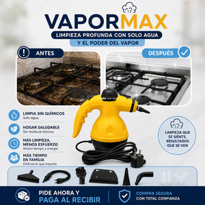 H - VAPORMAX - Maquina de Vapor para Autos Cocinas y Baños