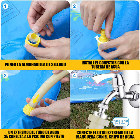 Alfombra Rociadora de Agua Infantil Splash Pad - Imagen 7