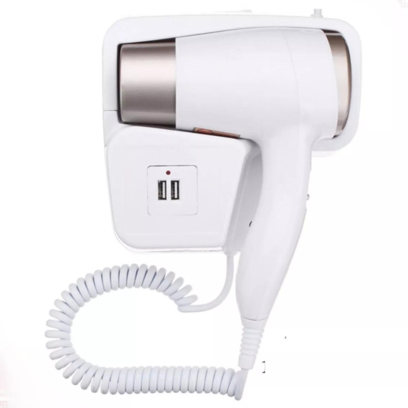 Secador De Pelo Con Base Usb Para Pared Envio Gratis