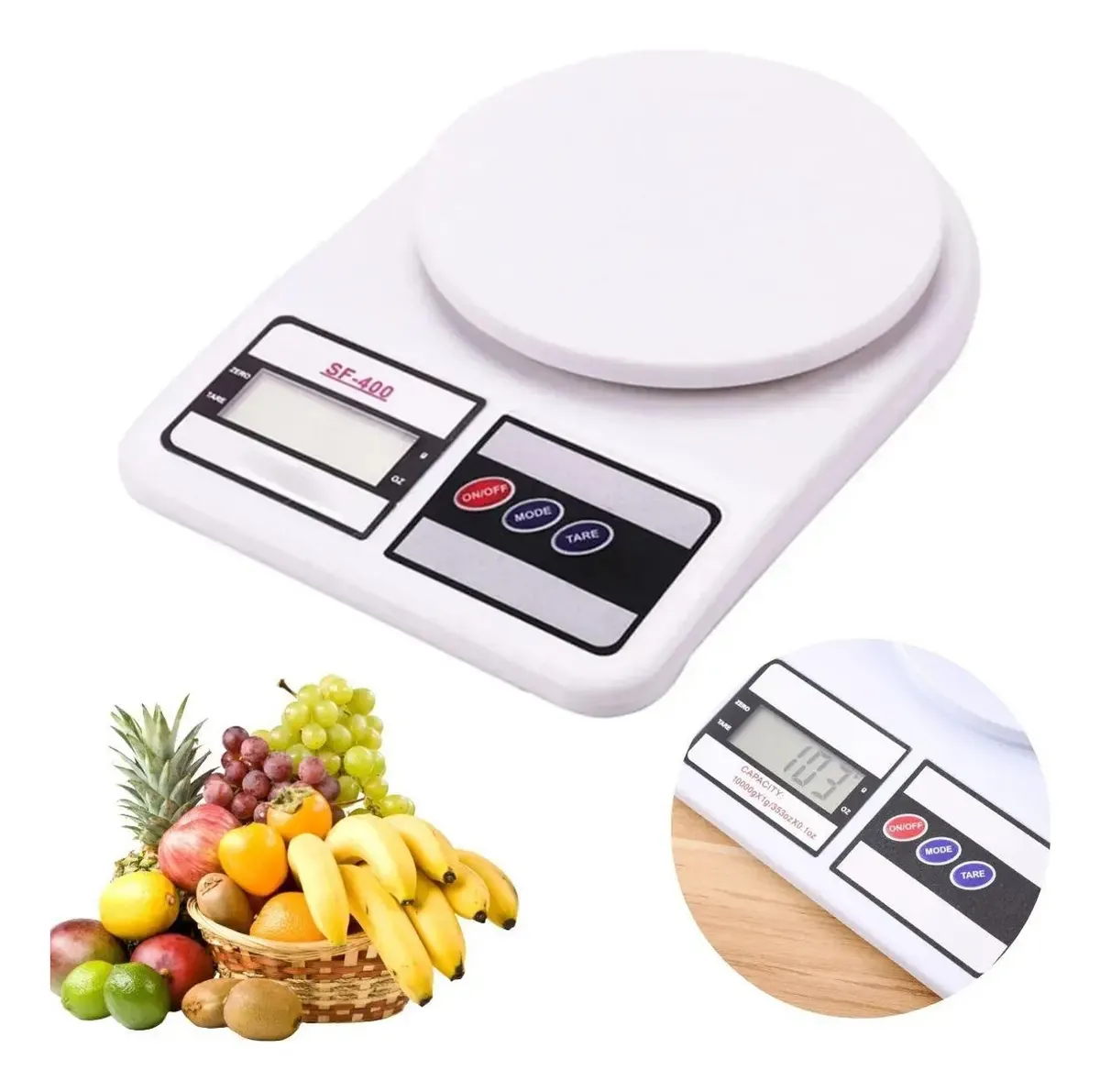 Pesa Gramera Hasta 10kg Incluye Pilas Envio Gratis - Imagen 3