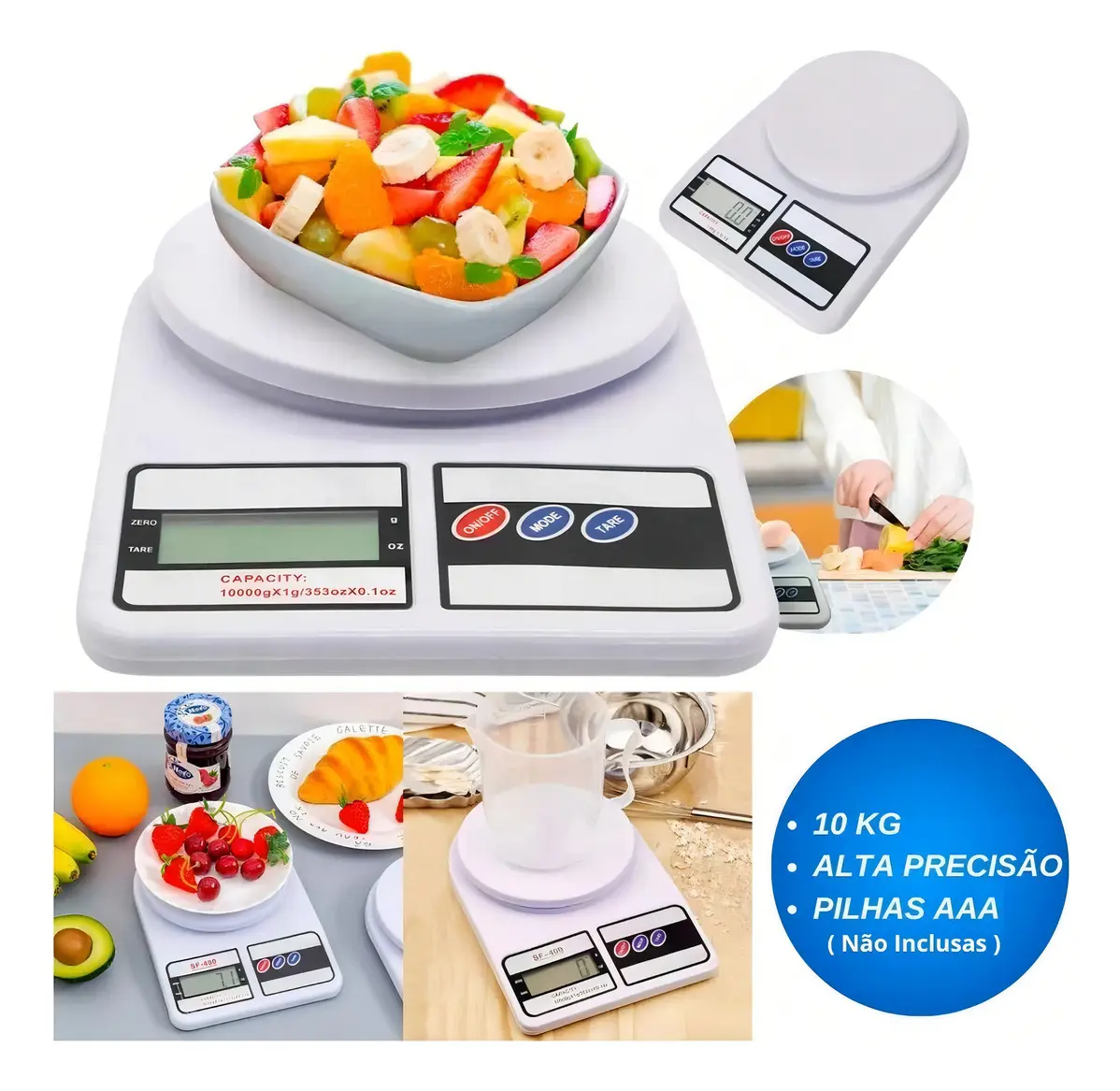Pesa Gramera Hasta 10kg Incluye Pilas Envio Gratis