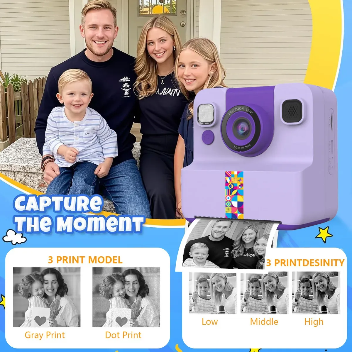 Cámara Digital Infantil Instantánea Con Impresión Térmica Envio Gratis - Imagen 4