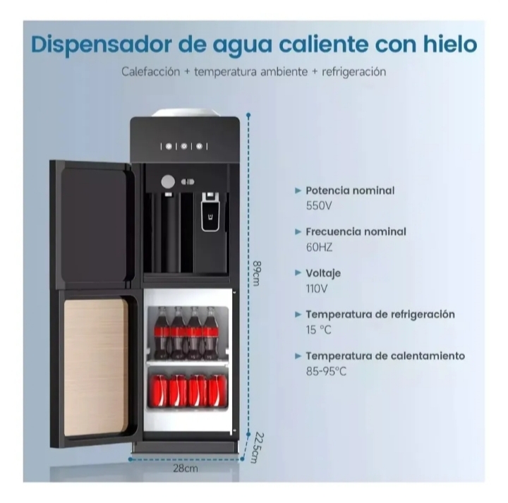 Dispensador Enfriador de Agua Fría y Caliente 20L – Dorado Envio Gratis - Imagen 5