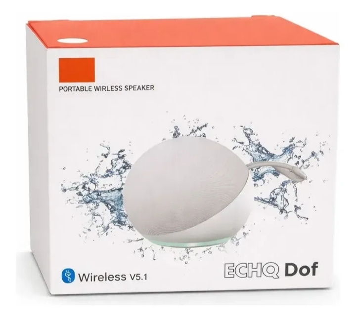 Altavoz Mini Bluetooth Portátil Blanco ECHQ DOF Envio Gratis