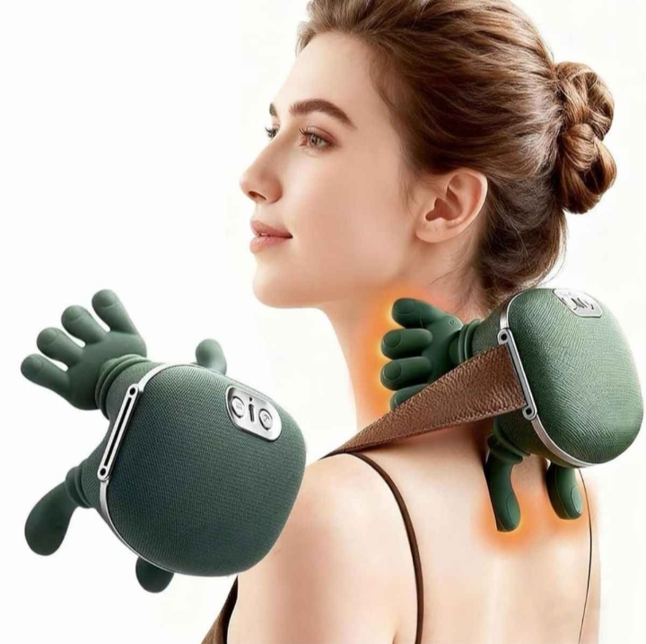Masajeador de Cuello y Hombros Shiatsu con Calor – Verde Musgo Envio Gratis