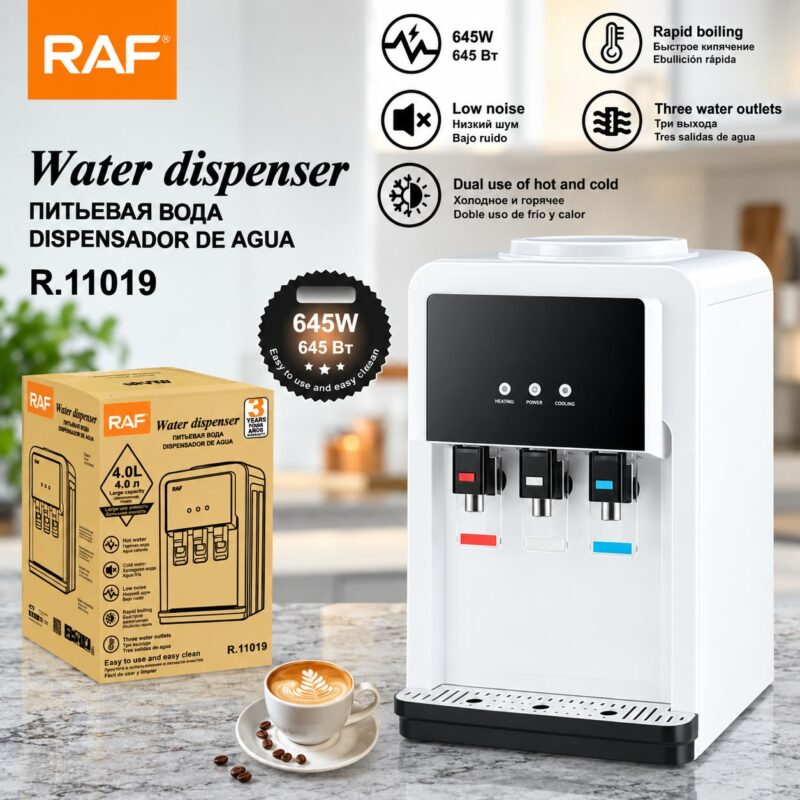 Dispensador y Enfriador de Agua RAF 4L – 645W Envio Gratis