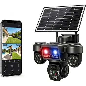 Cámara de Seguridad PTZ Triple Lente Solar 4G, con Audio Bidireccional y Visión Nocturna para Exterior Envio Gratis - Imagen 6