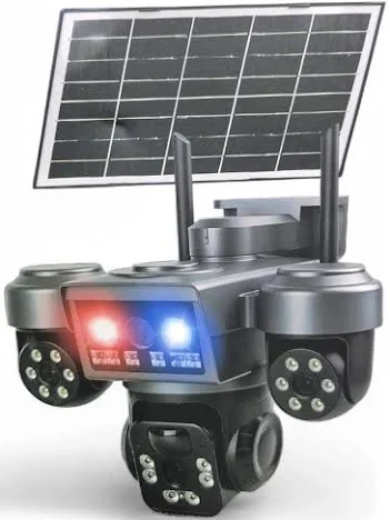 Cámara de Seguridad PTZ Triple Lente Solar 4G, con Audio Bidireccional y Visión Nocturna para Exterior Envio Gratis - Imagen 5