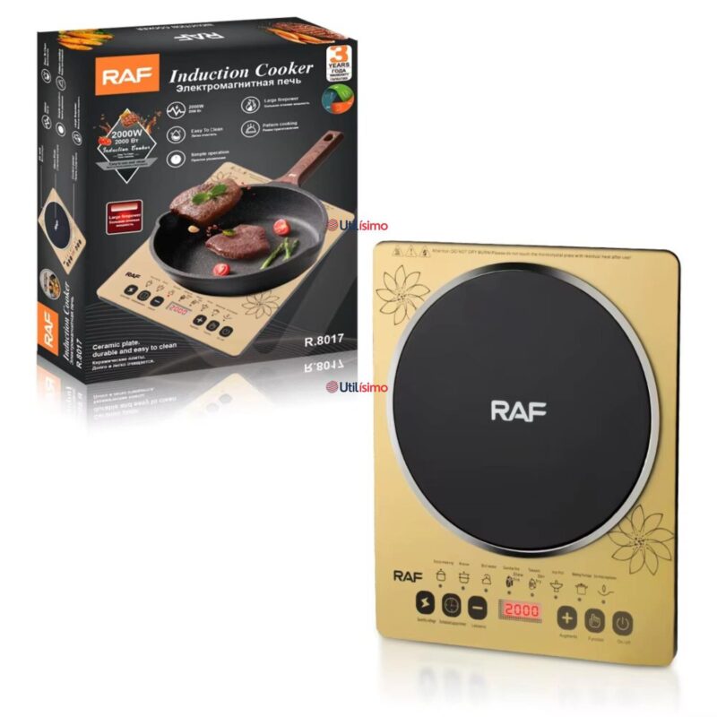 Encimera De Inducción Raf R.8017 2000w Dorada Envio Gratis  en la RM