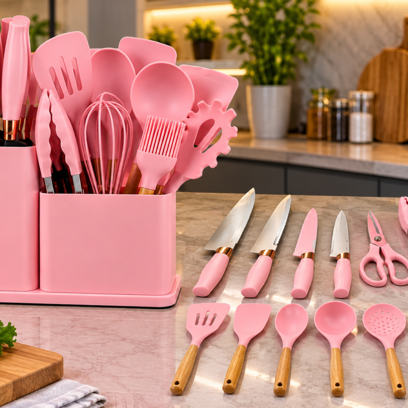 Set de utensilios de cocina COOKITCHEN – 19 piezas Envio Gratis en la RM