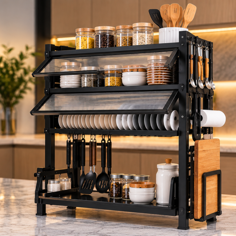 Escurridor de platos multifuncional de acero inoxidable Envio Gratis en la RM