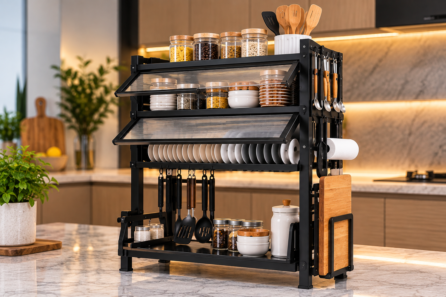 Escurridor de platos multifuncional de acero inoxidable Envio Gratis en la RM